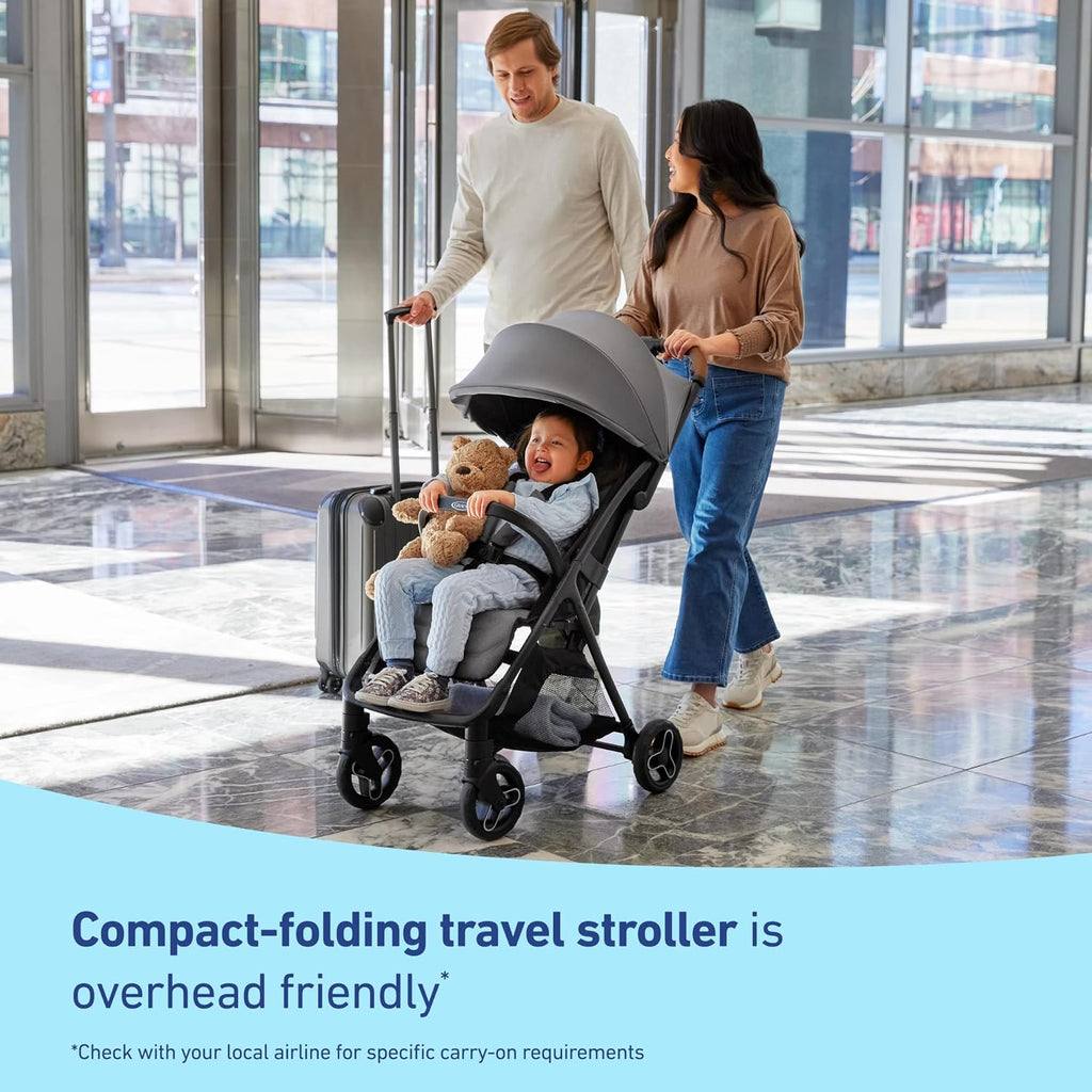 Graco® Ready2Jet Compact Stroller – Compact Travel Stroller with Automatic Fold Geo Pop