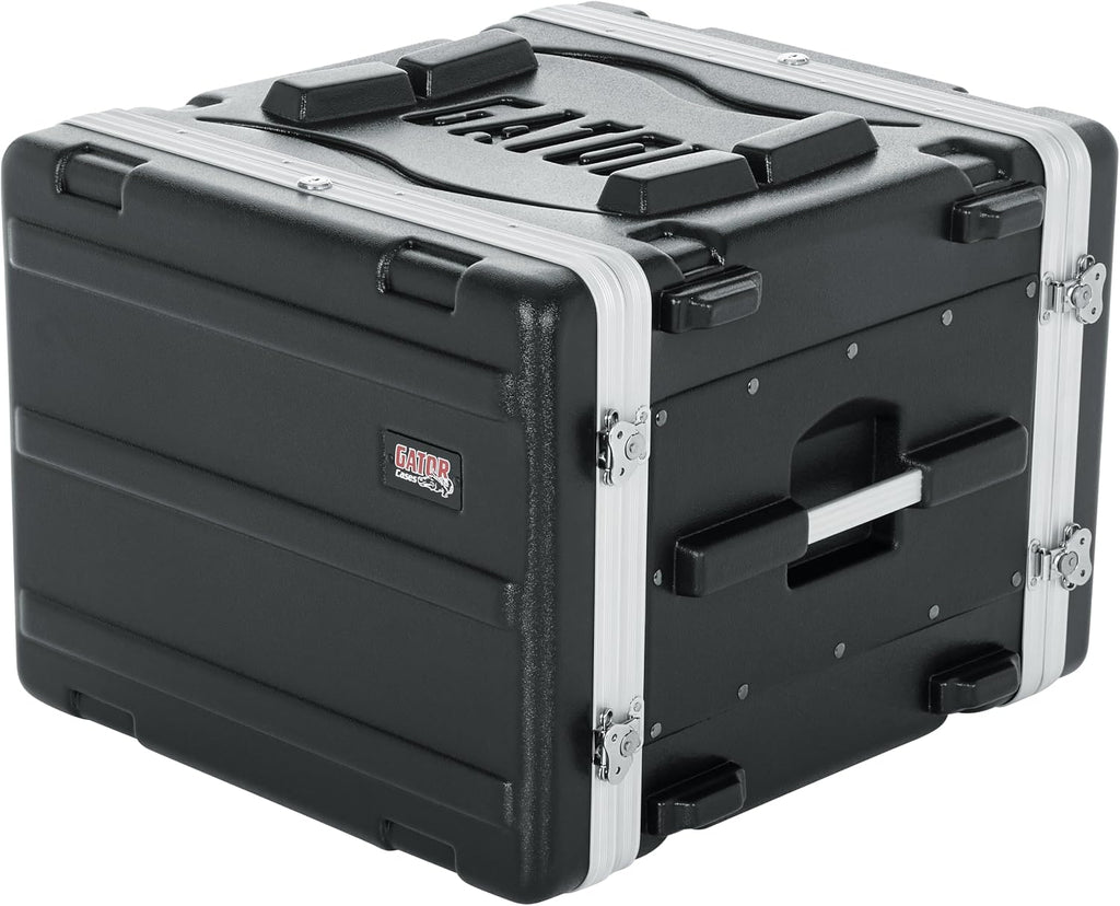 Gator Cases Lightweight Molded 8U Rack Case with Heavy Duty Latches; Standard 19.25' depth, 8U (GR-8L)