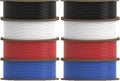 Creality Hyper PLA Filament 1.75mm, 30-600mm/s High-Speed 3D Printer Filament, Dimensional Accuracy +/-0.02mm, Fits Most FDM 3D Printers, 8-Pack of 1Kg Spools (2.2 lbs), Black&White&Red&Blue