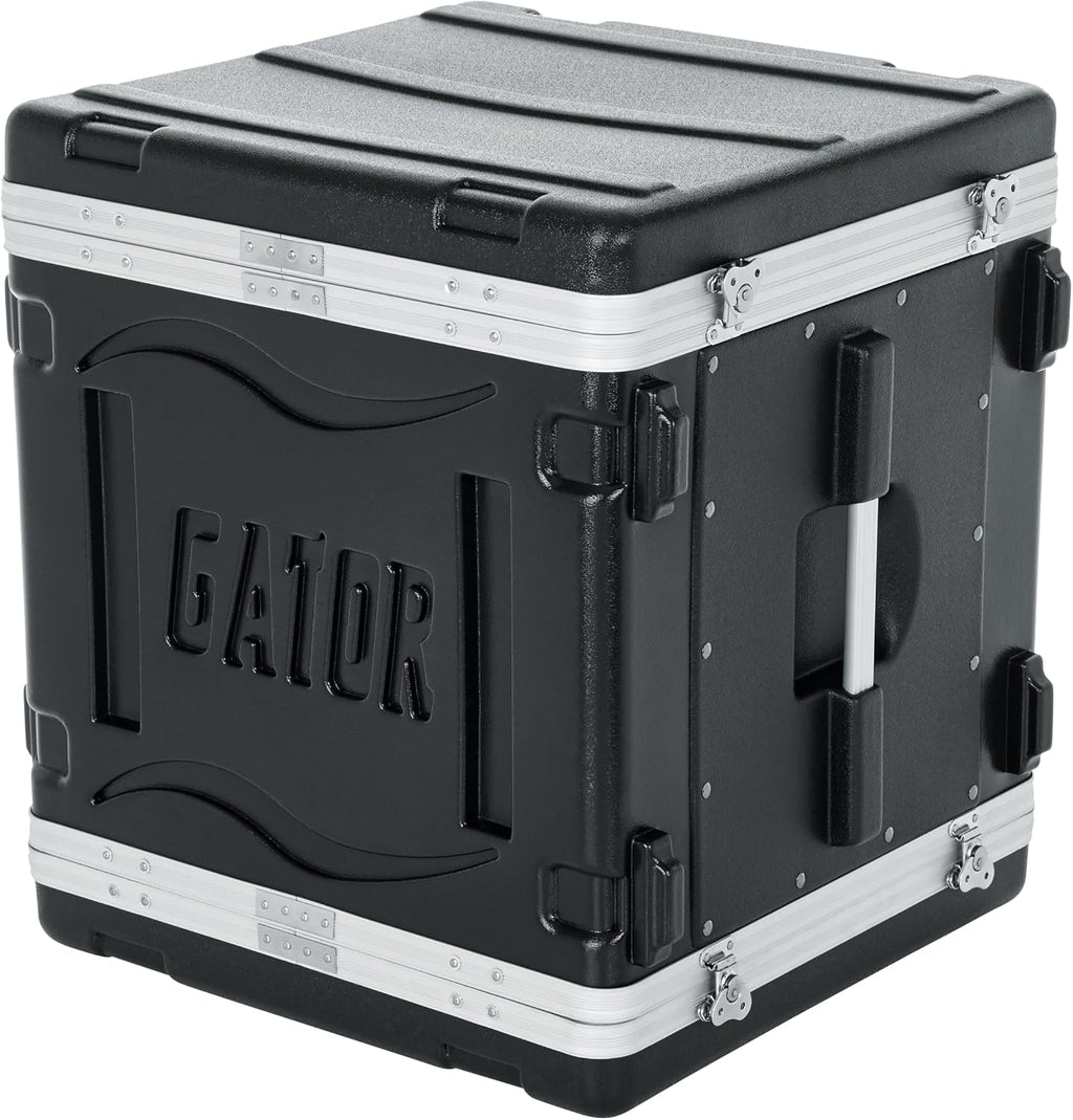 Gator Lightweight Molded 10U Rack Case with Heavy Duty Latches; Standard 19.25' depth, 10U (GR-10L)