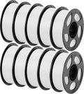 ANYCUBIC PETG Filament 1.75mm Bundle, 3D Printer Filament, Dimensional Accuracy +/- 0.02mm, Exceptional Toughness, 1KG Reusable Spool, 10KG White