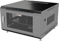 6U Wall Mount Server Rack Cabinet, 19' Enclosed Network & IT Rack, 24' Deep, Locking Mesh Door