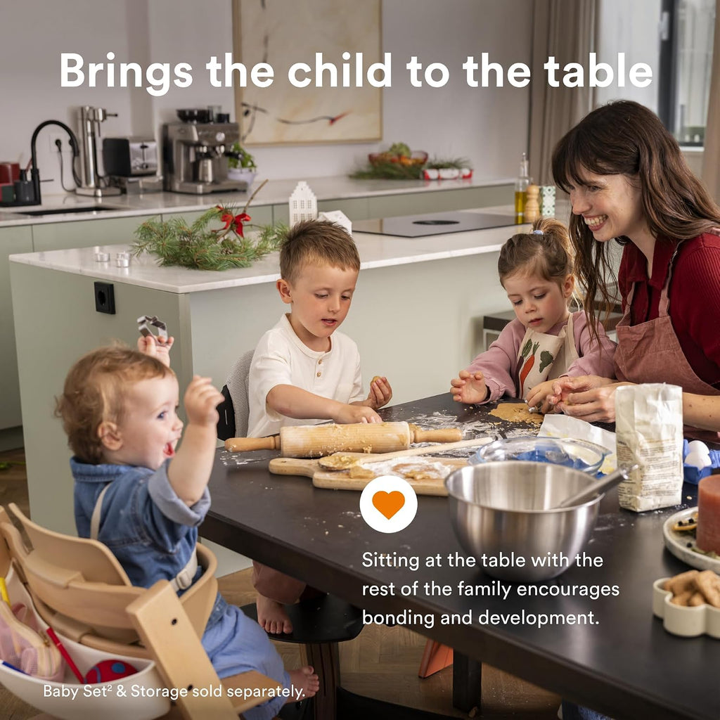 Tripp Trapp Chair from Stokke, Oak - Adjustable, Convertible Chair for Toddlers, Children & Adults - Convenient, Comfortable & Ergonomic - Classic Design