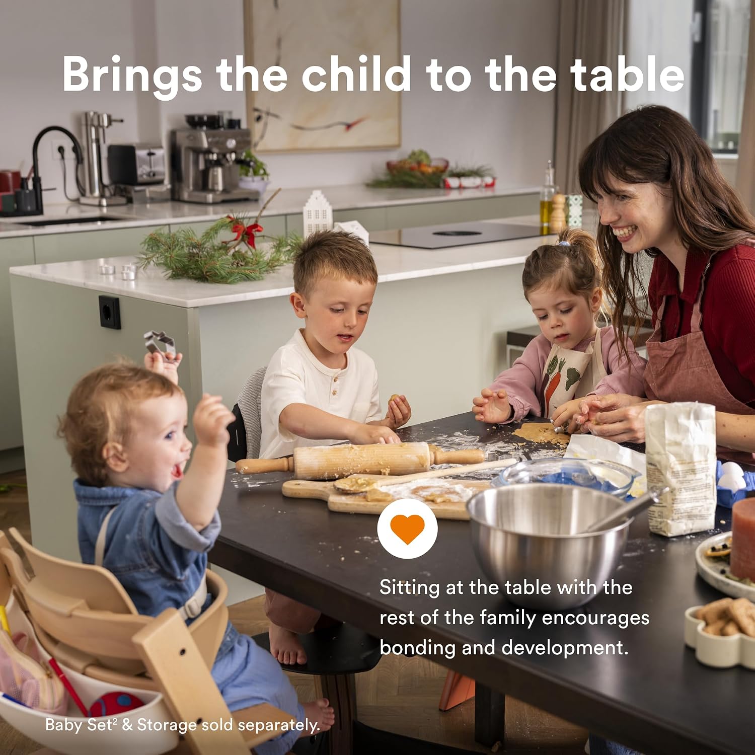 Tripp Trapp Chair from Stokke, Oak - Adjustable, Convertible Chair for Toddlers, Children & Adults - Convenient, Comfortable & Ergonomic - Classic Design
