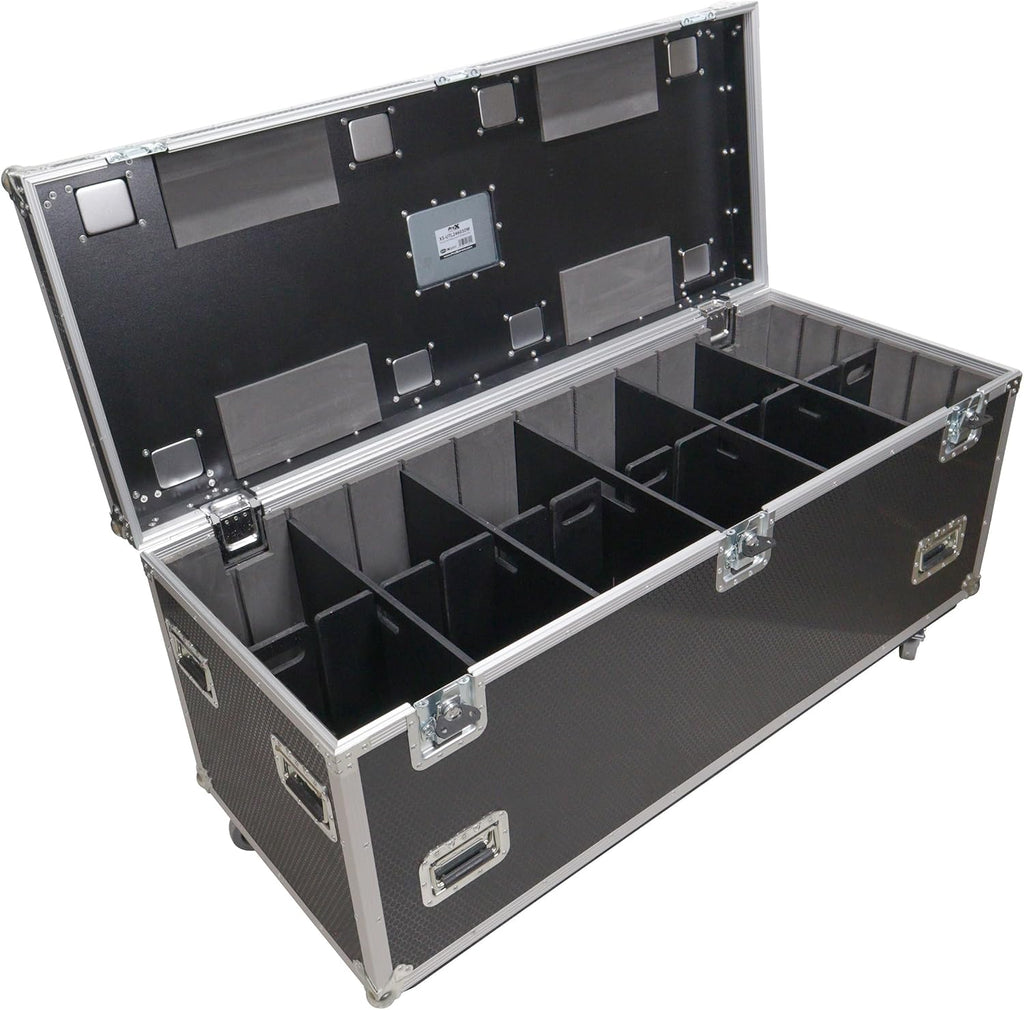 ProX XS-UTL246030W MK2 TruckPax Utility ATA Flight Case Truck Storage Road Case with Dividers Tray and 4' in casters