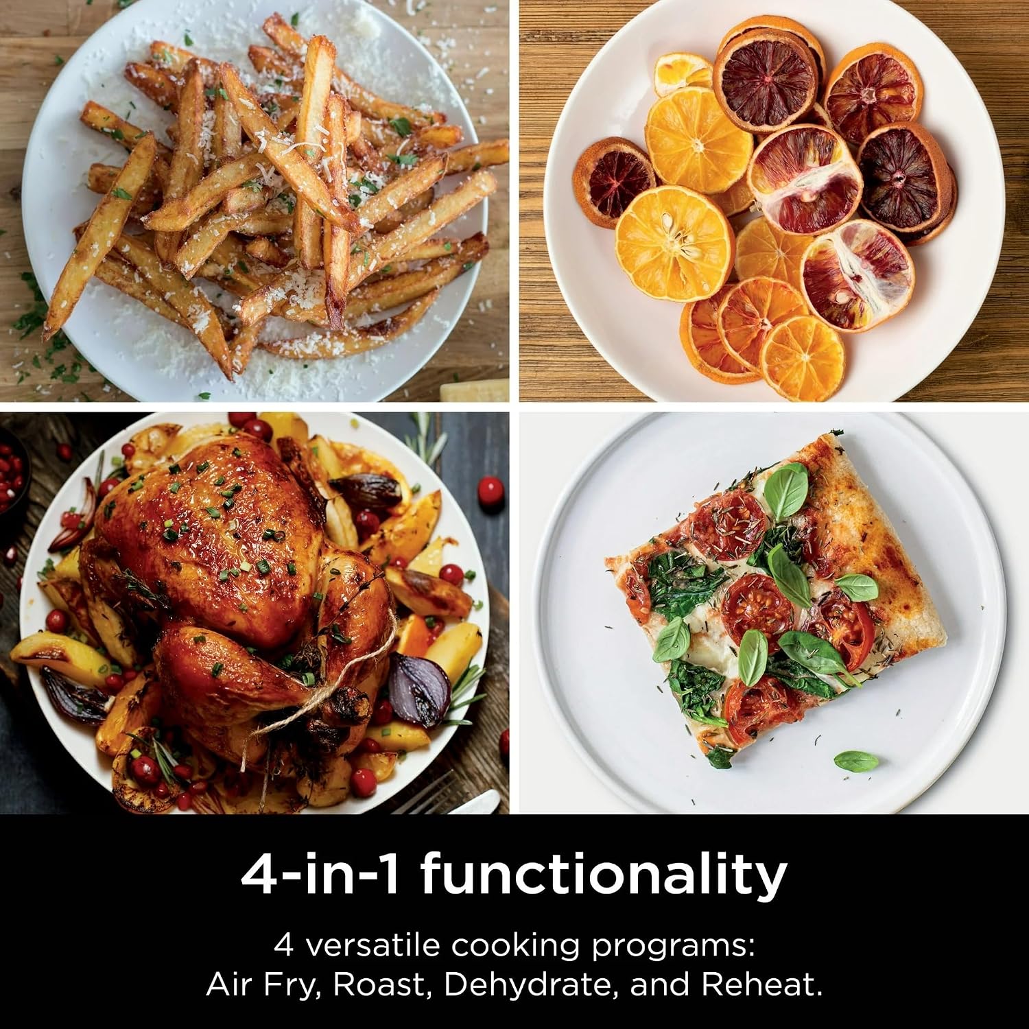 Ninja SL400 DoubleStack XL 2-Basket Air Fryer, 10 QT, Cooks 4 Foods at Once, Compact Design, 4-in-1, Smart Finish & Match Cook, Air Fry, Broil, Bake, Easy Meals, Easy Clean, Grey (Renewed)
