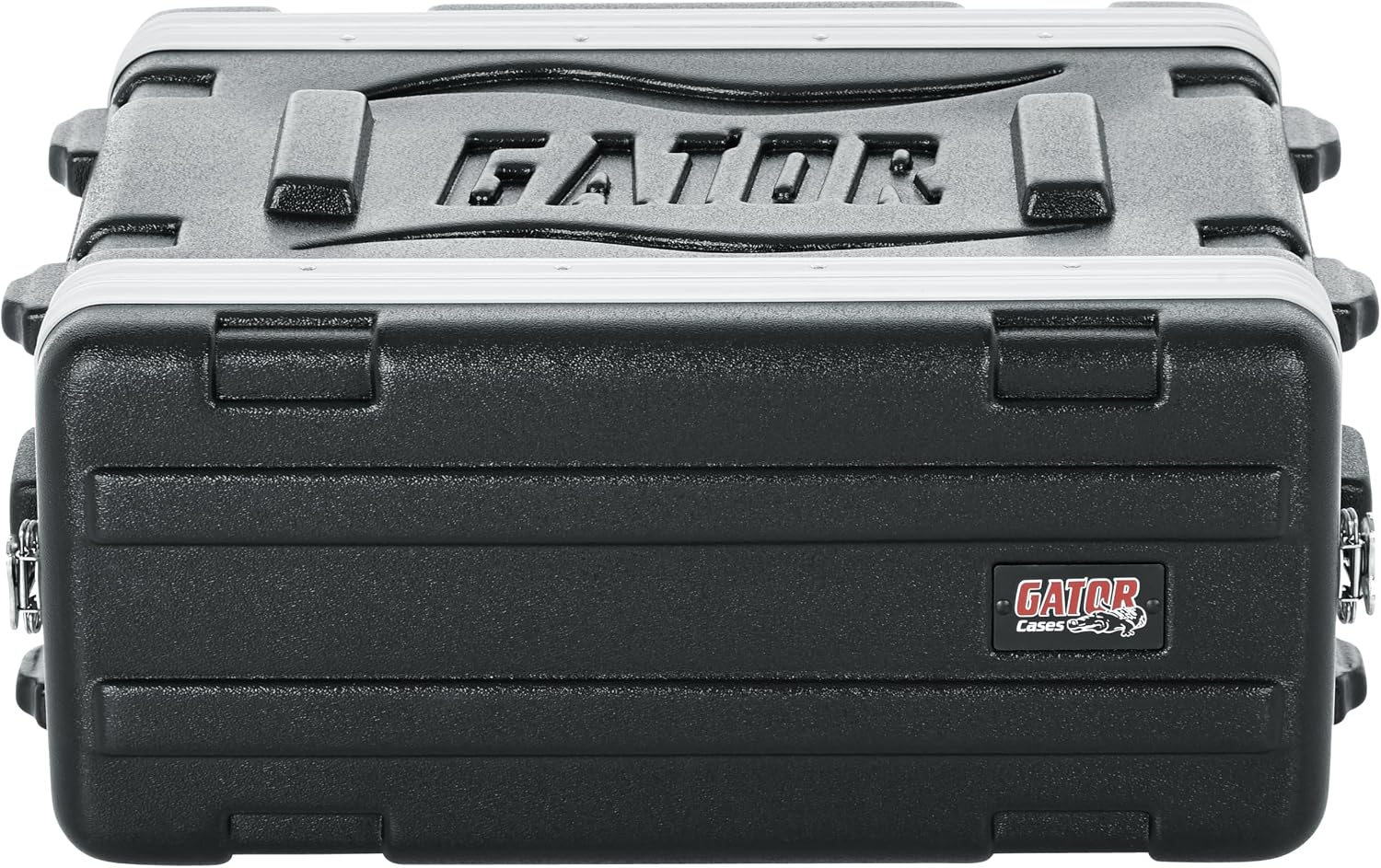Gator Cases Lightweight Molded 4U Rack Case with Heavy Duty Latches, Shallow 14.25' Depth (GR-4S)