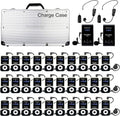 Retekess T130 Tour Guide System, Tour Guide Headsets with 2 Wireless Mic, 32-Slot Charge Case, Assistive Listening System for Church,School(2 Transmitters 30 Receivers)