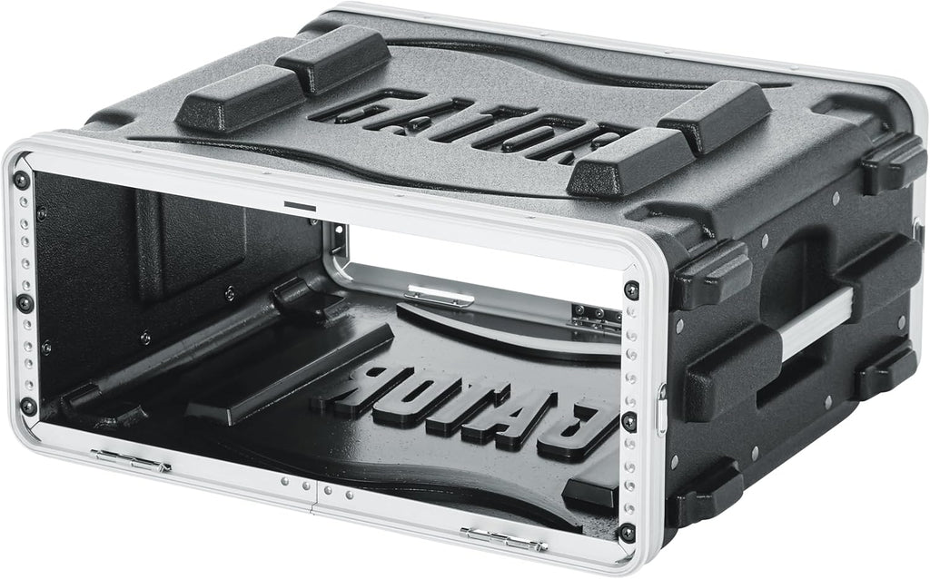 Gator Cases Lightweight Molded 4U Rack Case with Heavy Duty Latches, Standard 19.25' Depth, (GR-4L)