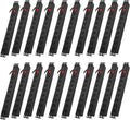 20PCS Power Strip Surge Protector Rack-Mount PDU, 8 Right Angle Outlets Wide-Spaced, Mountable Power Strip Heavy Duty for Server Racks, Commercial, 300J (Black 6FT)