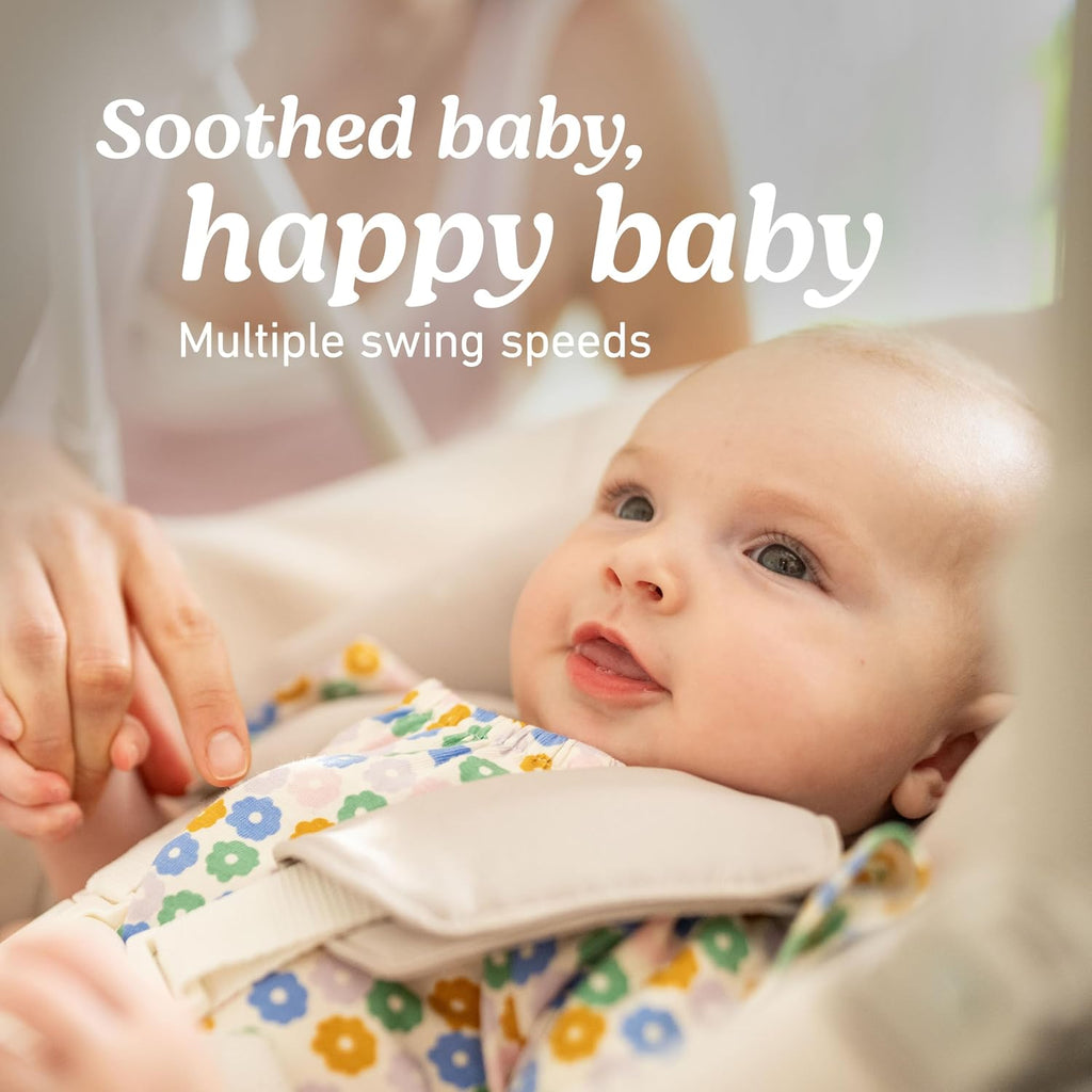Graco Slim Spaces Compact Baby Swing - Indoor Infant Swing, Baby Registry Must Have, Gifts for New Parents