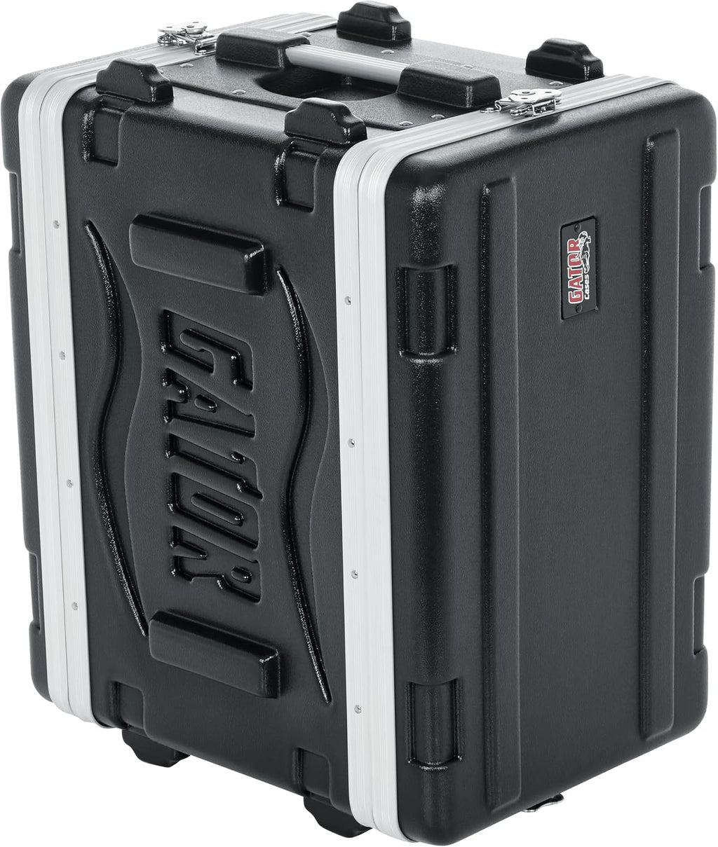 Gator Cases Lightweight Molded 6U Rack Case with Heavy Duty Latches, Shallow 14.25' Depth (GR-6S)