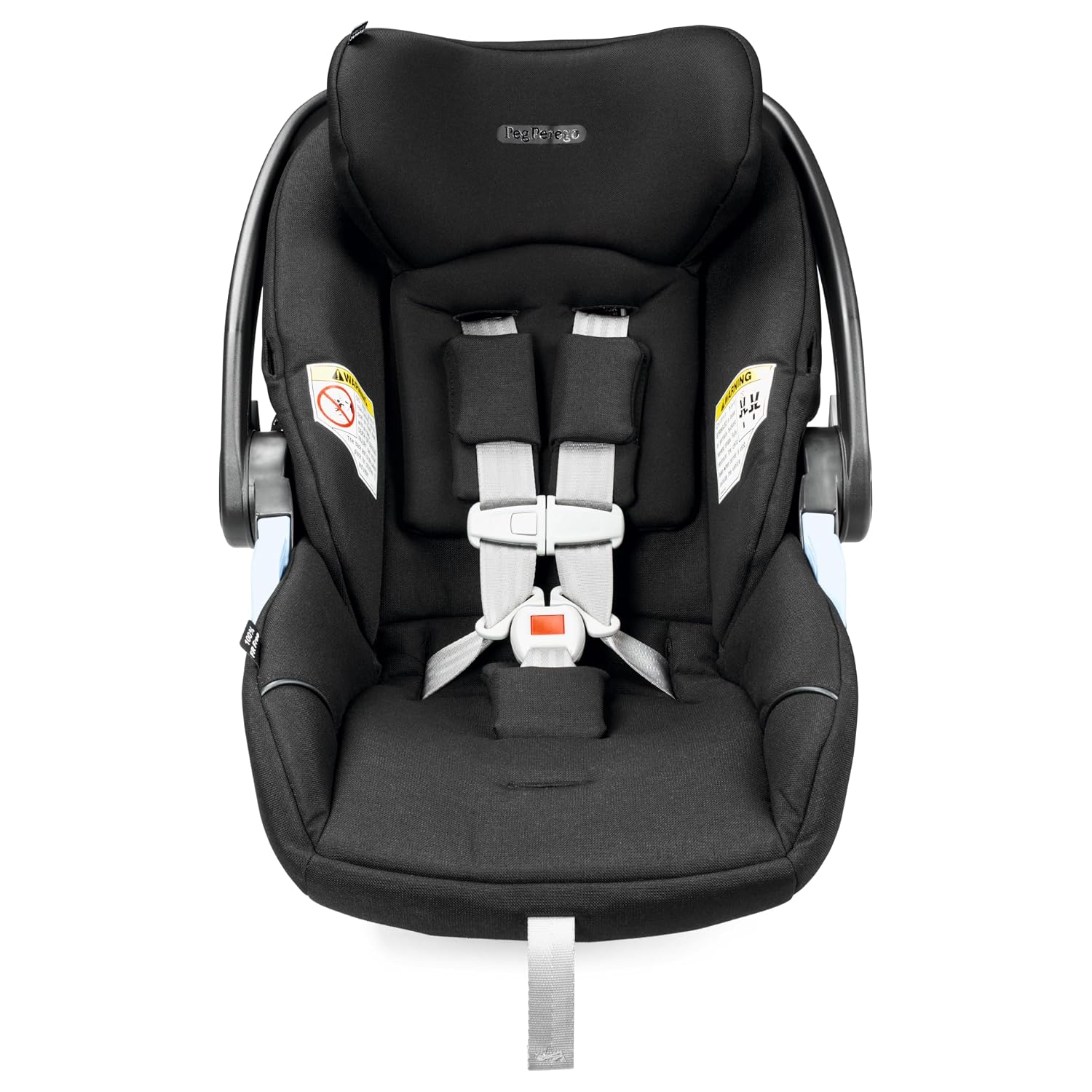 Peg Perego Primo Viaggio 4-35 Lounge - Reclining Rear Facing Infant Car Seat - Includes Base with Load Leg & Anti-Rebound Bar - for Babies 4 to 35 lbs - Made in Italy - True Black (Black)