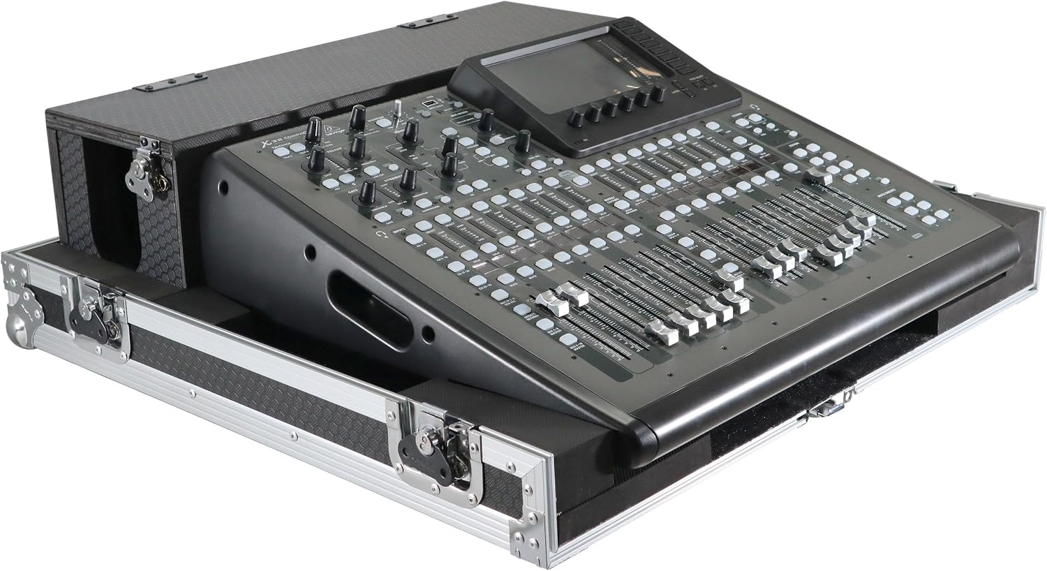 ProX XS-BX32CDHW ATA Digital Audio Mixer Flight Case for Behringer X32 Compact Console with Doghouse compartment and Caster wheels