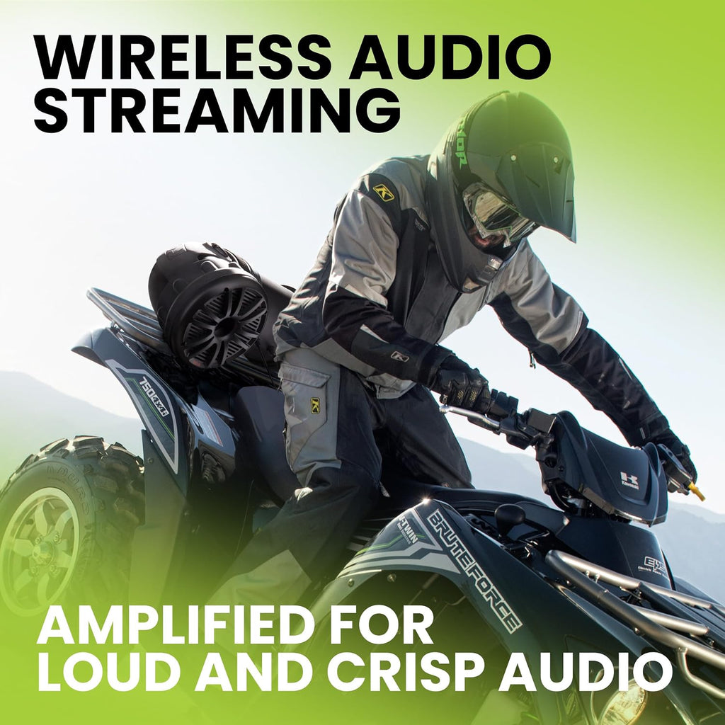 BOSS Audio Systems ATV25B ATV UTV Sound System - 6.5 Inch Speakers, 1.5 Inch Tweeters, Full Range, IPX5 Weatherproof, Bluetooth Remote, Built-in Amplifier, Golf Cart Compatible