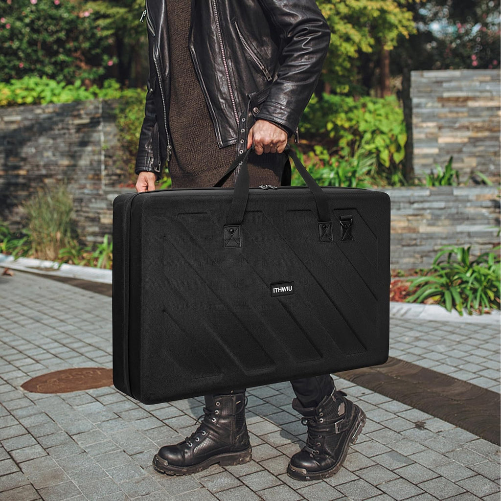 Lightweight Molded EVA Storage Case Fits for Pioneer DDJ RX2 RX3, 29.5 X 19.3 X 5.5 Inch Black