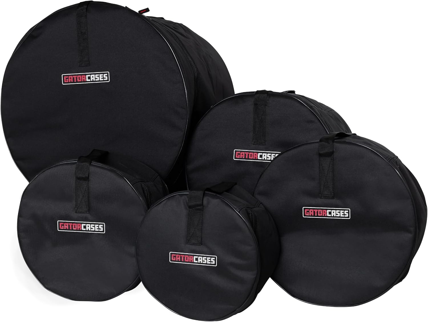Gator Cases Rock Drum Set Bags: 22'x18', 10'x8', 12'x9', 16'x16', 6.5'x14'; (GP-ROCK-100)