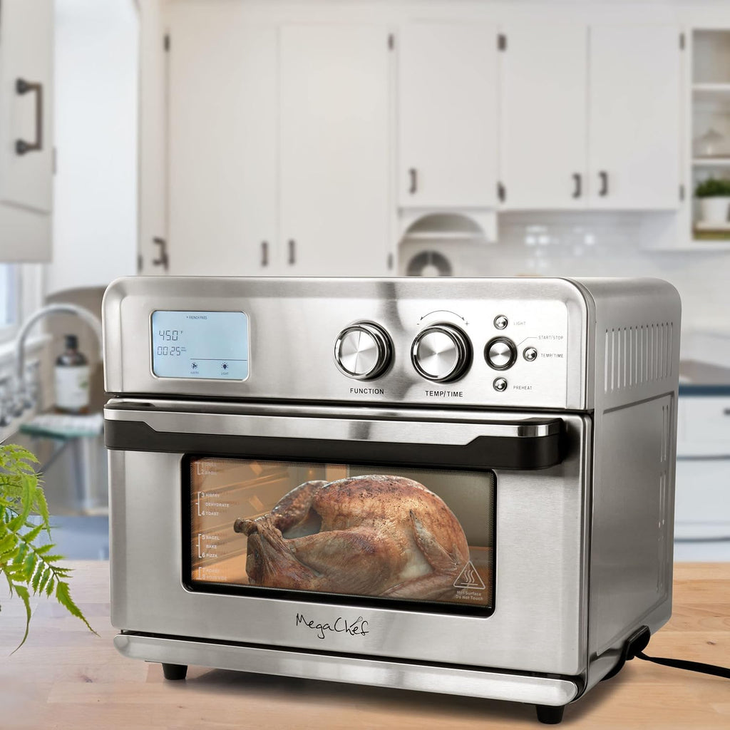 MegaChef Multifunction Air Fryer Toaster Oven with 21 Presets