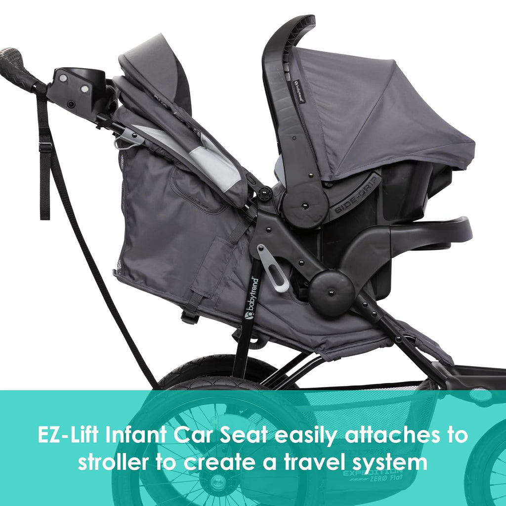Baby Trend Expedition® Zero Flat Jogger Travel System with LED Lights, Dash Blue