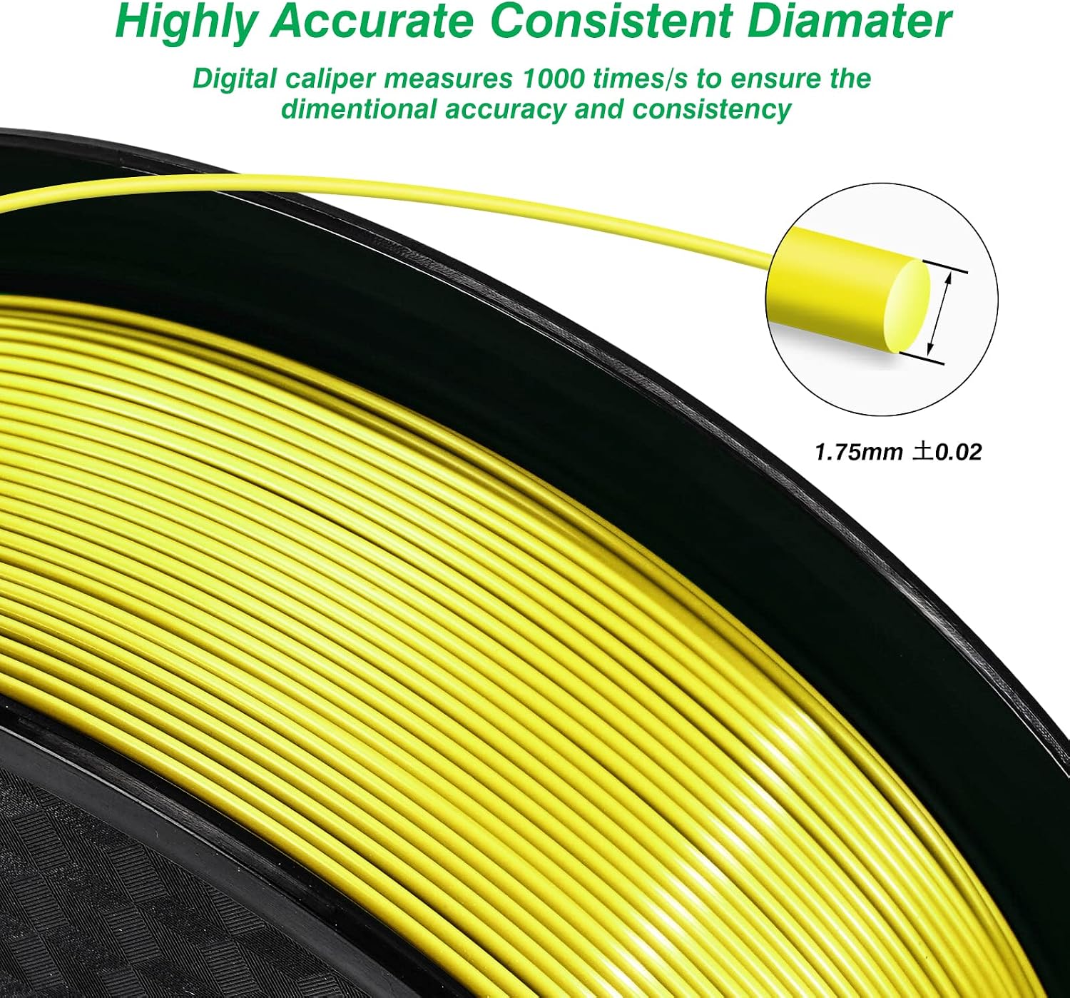Kingroon PLA 3D Printer Filament,10 Rolls,Dimensional Accuracy +/- 0.02 mm, 1 kg Spool(2.2lbs), 1.75 mm，Red Blue Green Yellow Wood Orange Pink Purple Silver Skin
