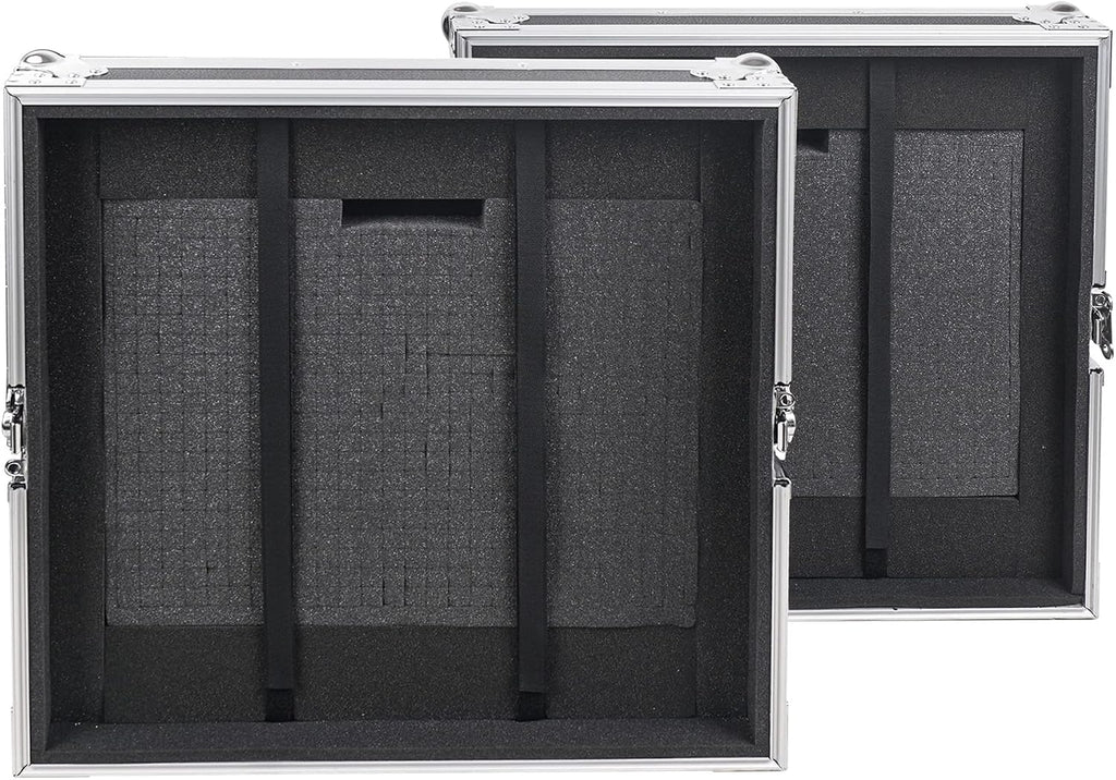 Sound Town 8U Rack Case with 2U Rack Drawer, Casters, for 19' Amps, Mixers, Microphone Receivers (STRC-8U2DR)