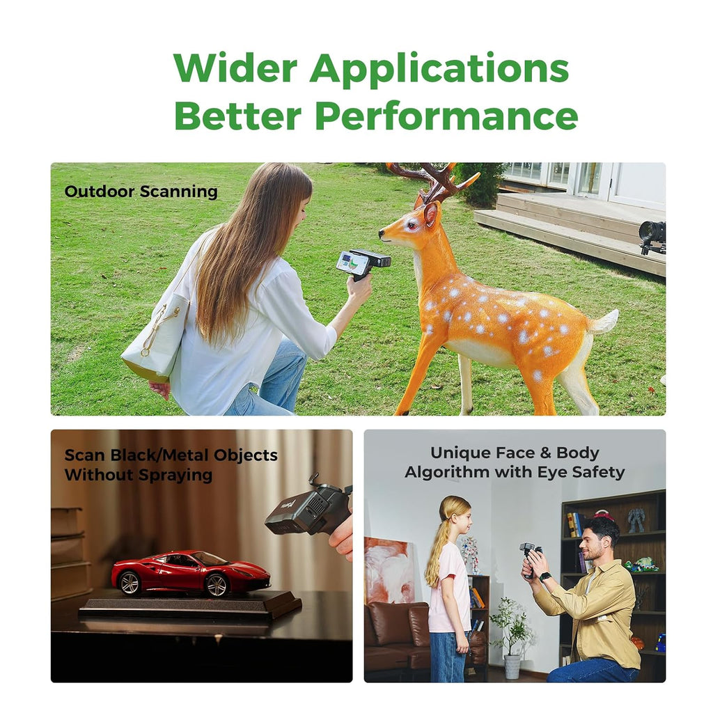 Creality 3D Scanner Otter Lite, Handheld Wireless Scanner with 0.05mm Accuracy, Anti-Shake Tracking, Up to 30FPS Scanning Speed