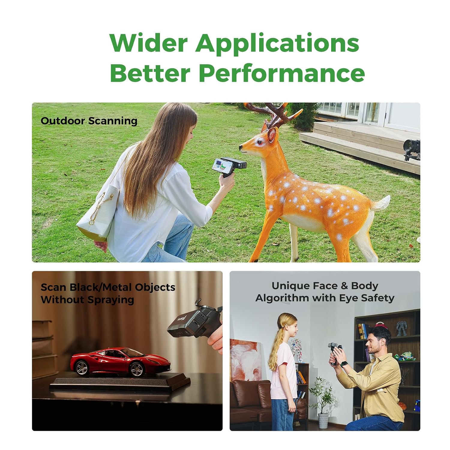 Creality 3D Scanner Otter Lite, Handheld Wireless Scanner with 0.05mm Accuracy, Anti-Shake Tracking, Up to 30FPS Scanning Speed