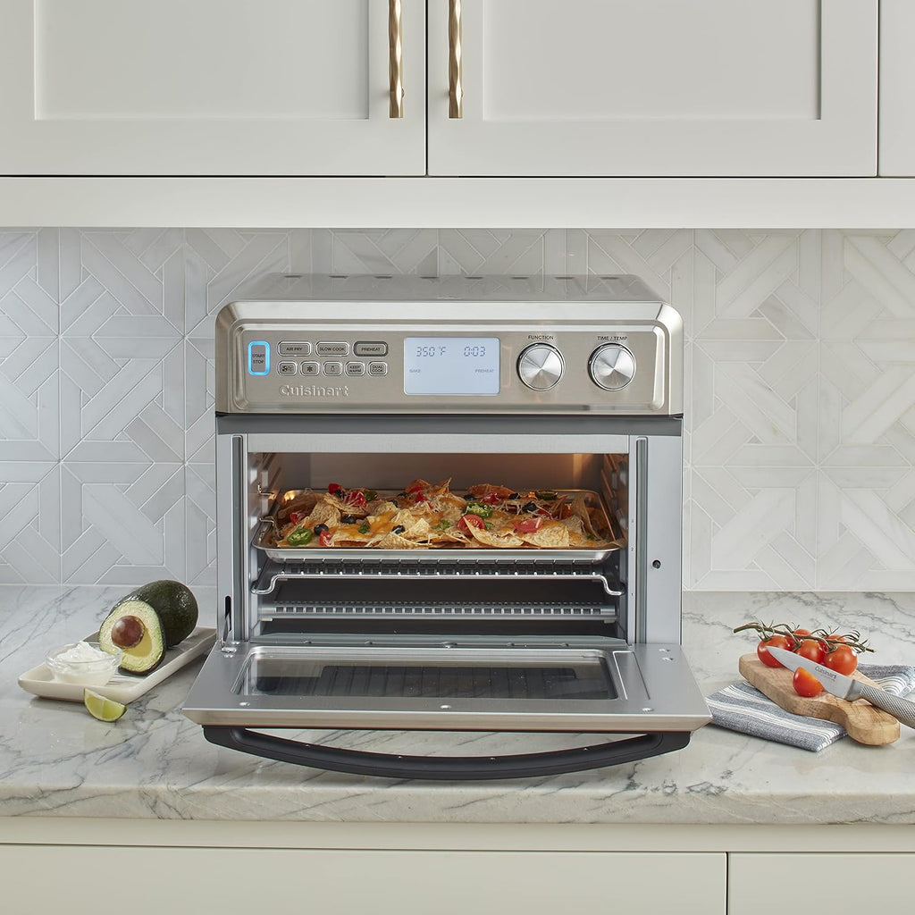 Cuisinart TOA-95C Digital AirFryer Toaster Oven, 0.95-cubic feet, Premium 1800-Watt Oven with Digital Display & Controls, XL Capacity, Intuitive Programming & Adjustable Temperature, Stainless Steel