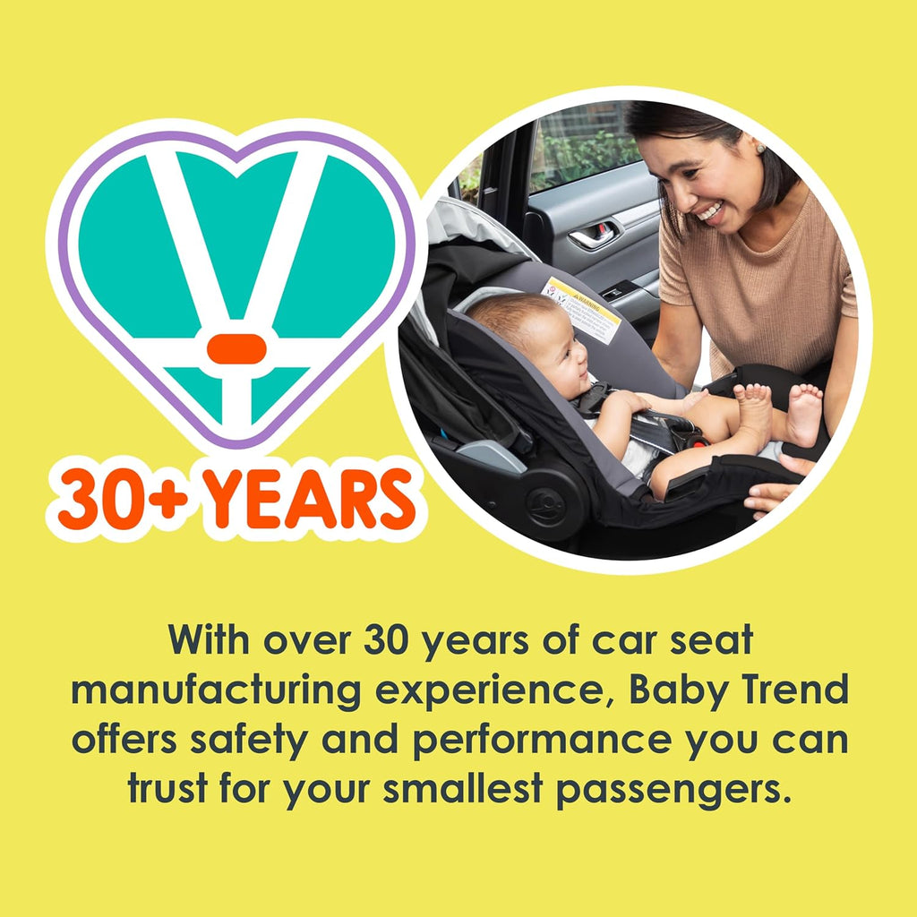 Baby Trend EZ-Lift™ PRO Infant Car Seat, Dash Midnight – Lightweight Premium Carry, Plush Infant Cushioning, Adjustable Harness Support
