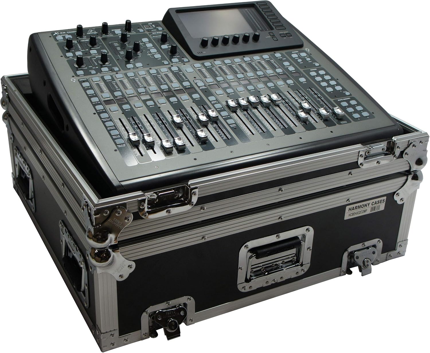 Harmony Audio HCBEHX32COMP Flight Transport Road Custom Case Compatible with Behringer X32 Compact