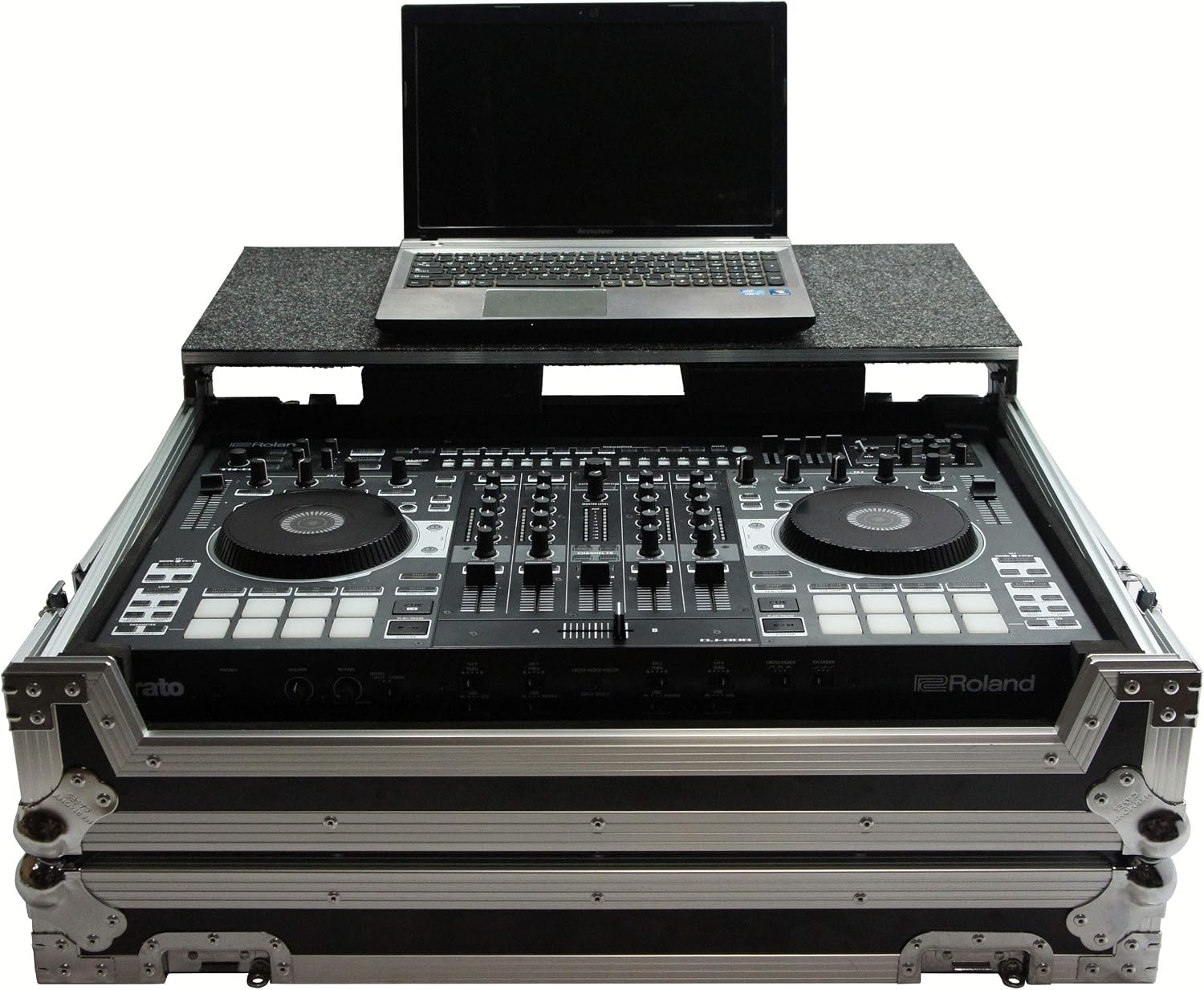 Harmony Audio HCDJ808LT Flight Glide Laptop Stand DJ Custom Case Compatible with Roland DJ-808