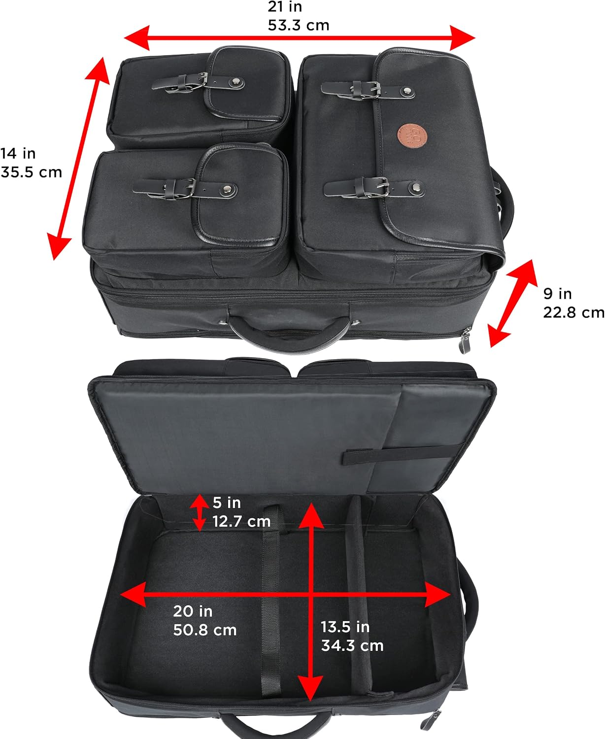 GOgroove Audio Mixer Backpack - Podcast Mixer Travel Case Compatible with RODECaster Pro, RODECaster Pro II, Podcast Microphone & More Podcast Equipment with Customizable & Scratch Resistant Interior