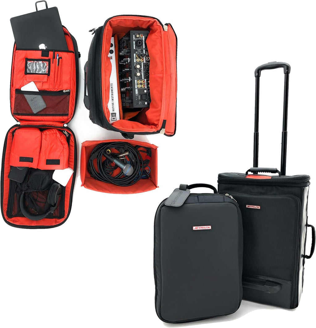 Jetpack Drop System (includes Snap backpack Drop Roller bag) for Mobile, DVS, Non DVS, Club Gig Set up. Perfect for DJ Controllers SB, SR, Mixer S11 72, Audio Gear, Travel & More
