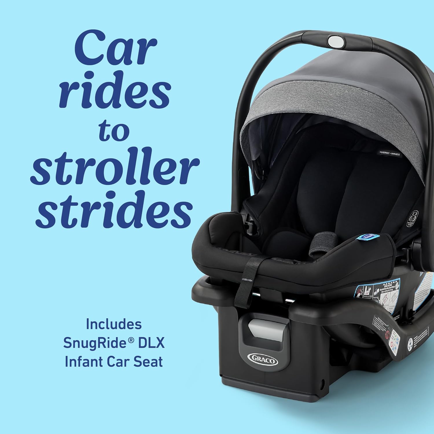 Graco Modes Nest2Grow Travel System, Slide2Me Adjustable Seat, 4 Modes of Use Capability from Infant Car Seat Carrier to a Double Stroller, Ren