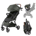 Ingenuity Ingenuity 3Dquickclose CS+ Compact Fold Stroller – Lightweight Stroller with Oversized Canopy, Extra-Large Storage and Compact Fold, Forest