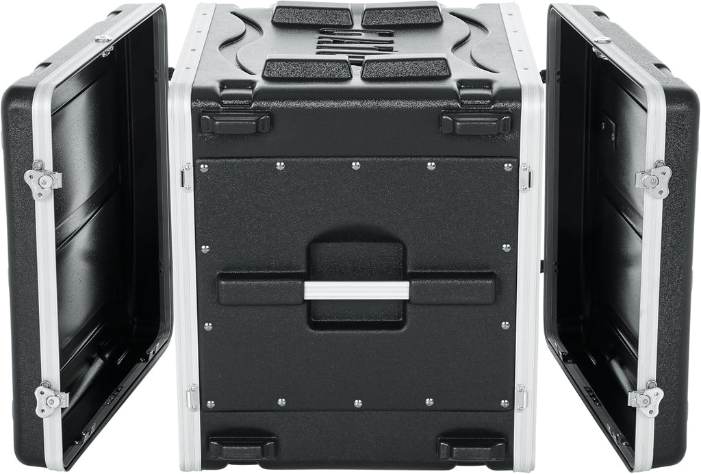 Gator Lightweight Molded 10U Rack Case with Heavy Duty Latches; Standard 19.25' depth, 10U (GR-10L)