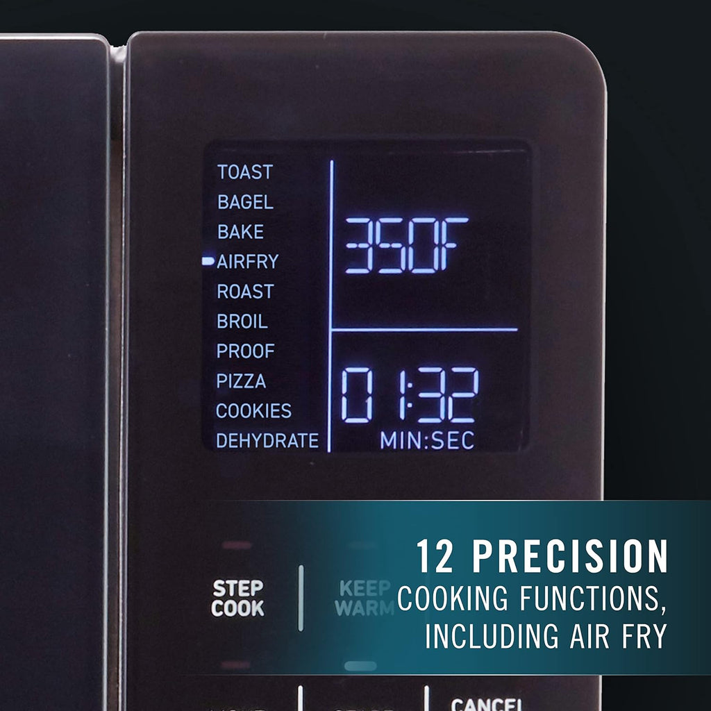 Calphalon Air Fryer Oven, 11-in-1 Toaster Oven Air Fryer Combo, Cool Touch Exterior, 26.4 QT/25 L, Fits 12' Pizza, Stainless Steel