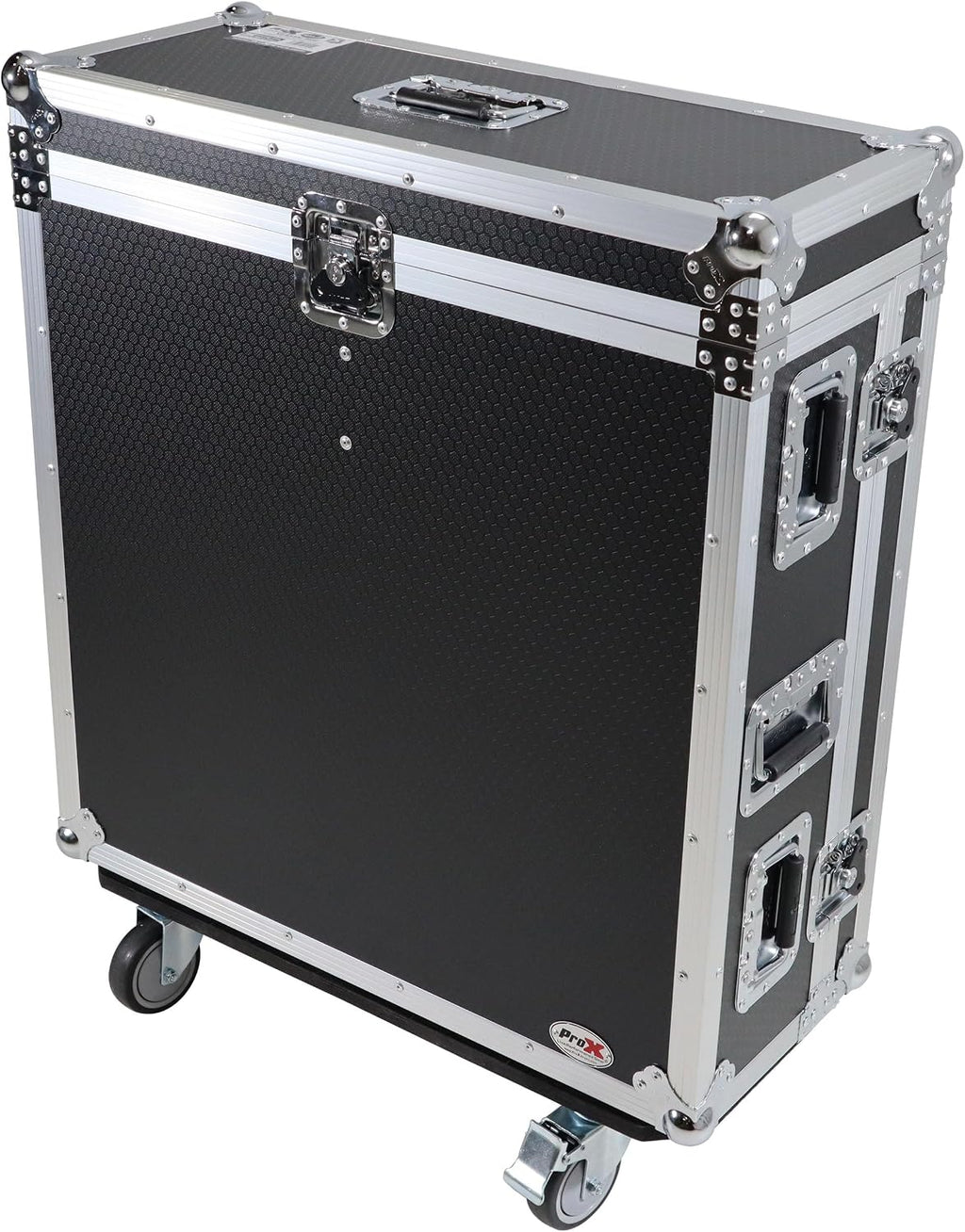 ProX XS-BX32CDHW ATA Digital Audio Mixer Flight Case for Behringer X32 Compact Console with Doghouse compartment and Caster wheels