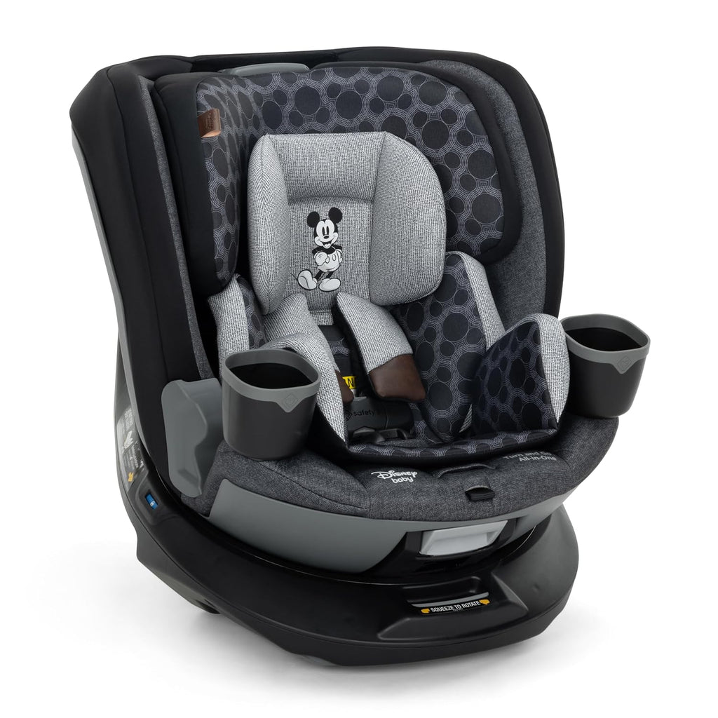 Disney Baby Turn and Go 360 Rotating All-in-One Convertible Car Seat, Vintage Mickey Mouse