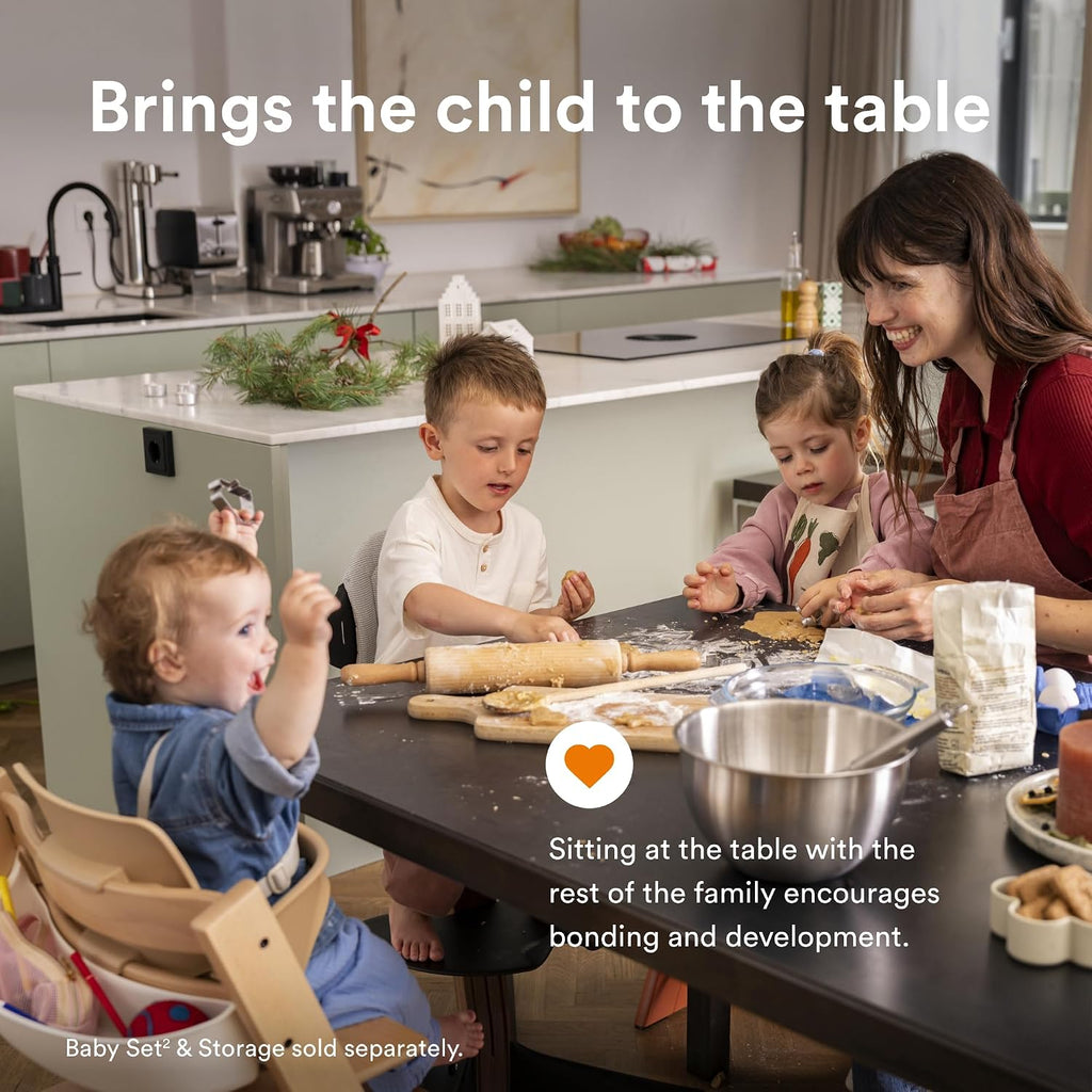Tripp Trapp by Stokke Adjustable Wooden Black Baby High Chair (Chair Only)