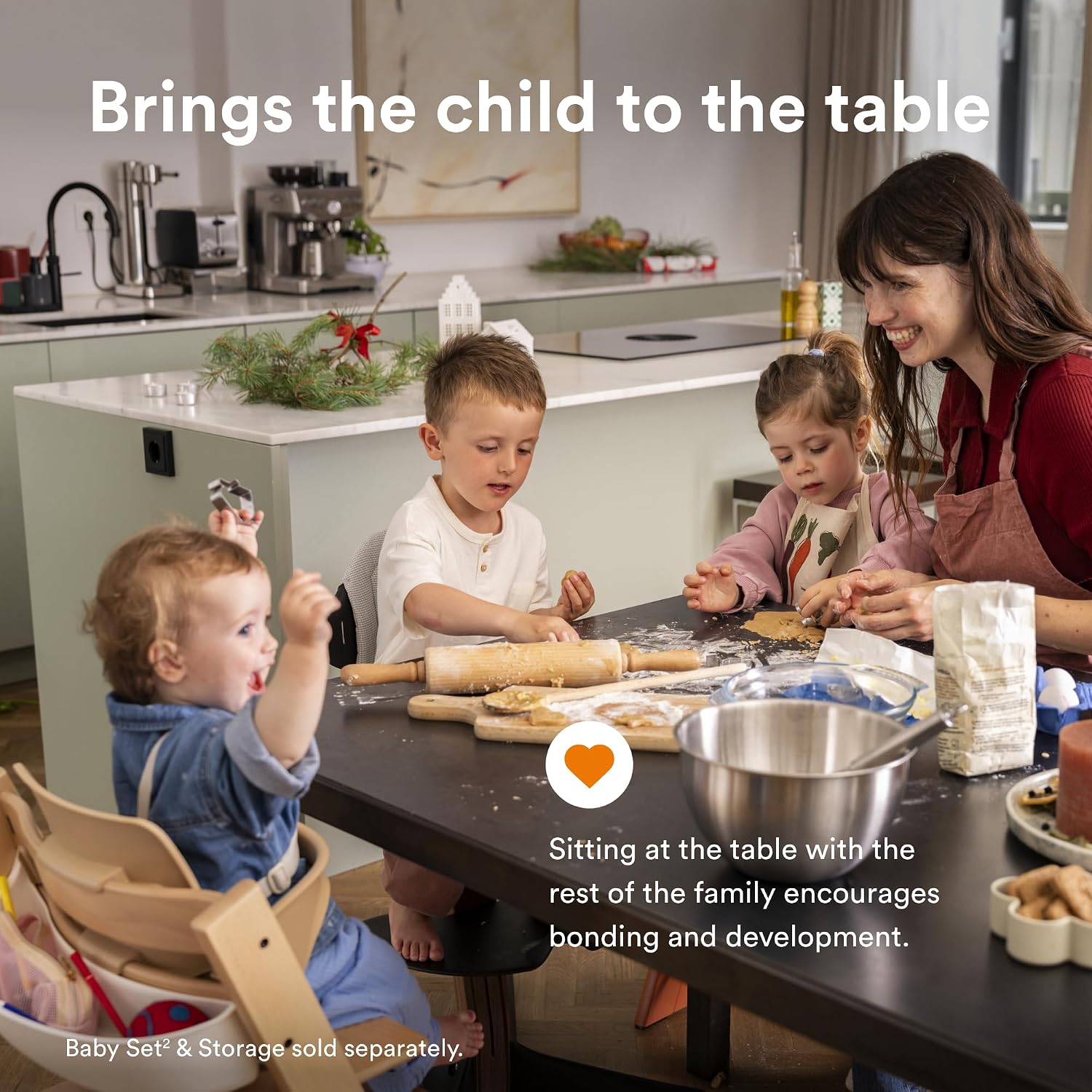 Tripp Trapp by Stokke Adjustable Wooden Black Baby High Chair (Chair Only)