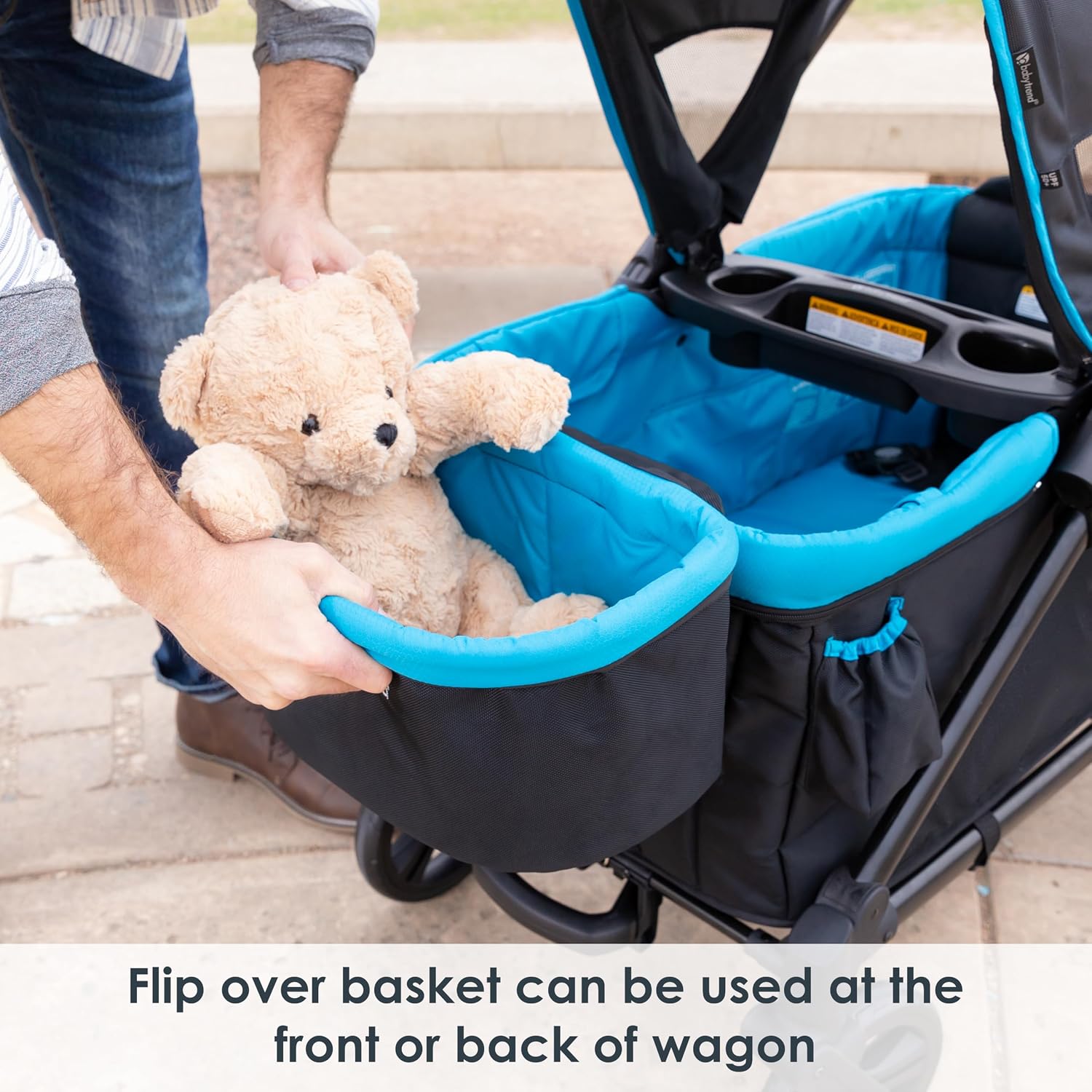 Baby Trend Expedition 2-in-1 Stroller Wagon Plus, Ultra Marine