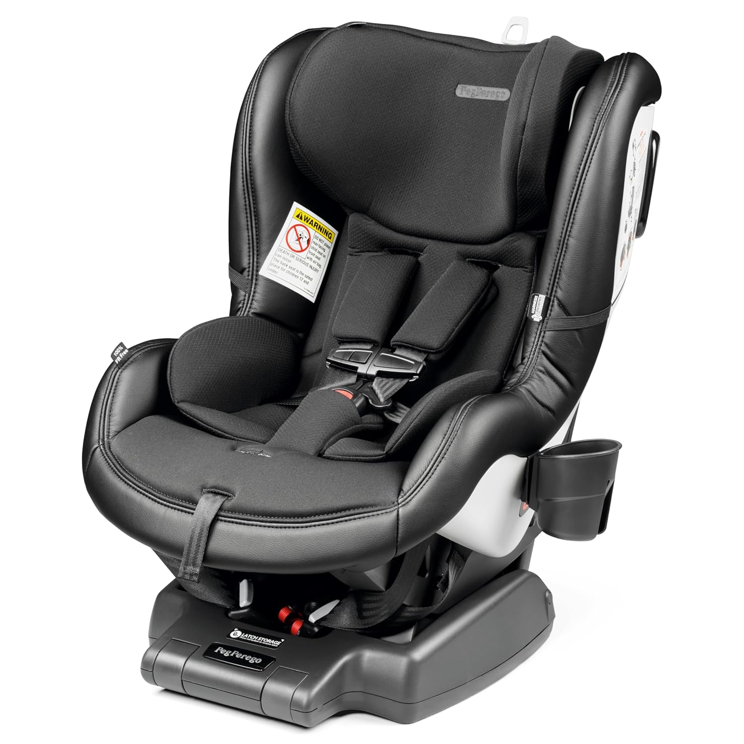 Peg Perego Primo Viaggio Convertible Kinetic - Reversible Car Seat - Rear Facing for Children 5 to 45 lbs and Forward Facing for Children 26.5 to 65 lbs - Made in Italy - Licorice (Black)