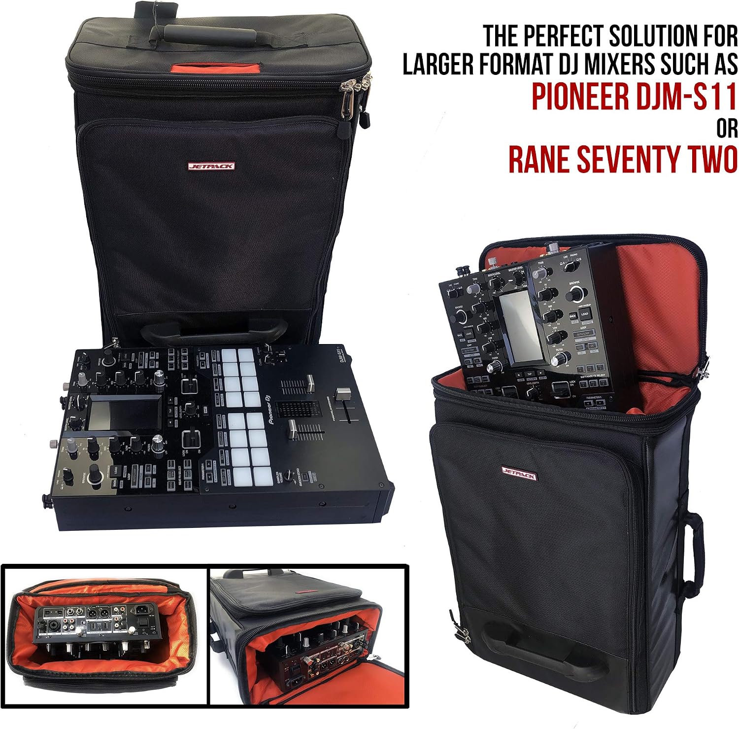 Jetpack Drop System (includes Snap backpack Drop Roller bag) for Mobile, DVS, Non DVS, Club Gig Set up. Perfect for DJ Controllers SB, SR, Mixer S11 72, Audio Gear, Travel & More