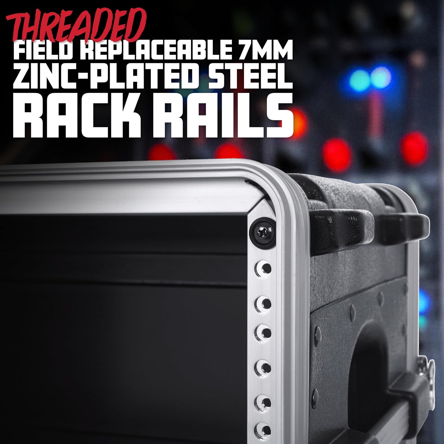Gator Cases Lightweight Molded 6U Rack Case with Heavy Duty Latches, Shallow 14.25' Depth (GR-6S)