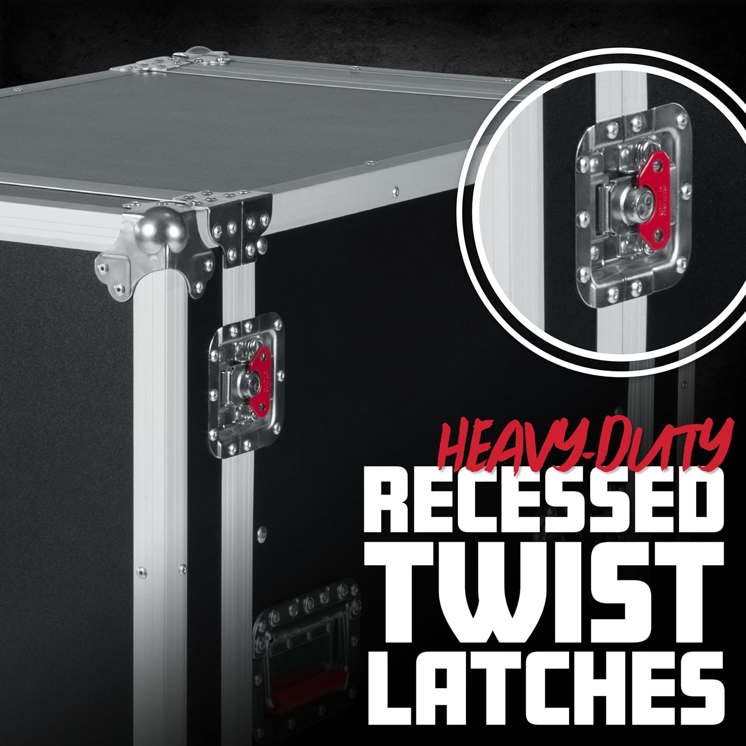 Gator Cases G-TOUR Series Deep Audio Road Rack with Heavy-Duty Casters and Tour Grade Hardware, 24' Rackable Depth, 16U (G-TOUR 16U CAST)