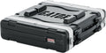Gator Cases Soundcheck Series Lightweight Molded 2U Rack Case with Heavy Duty Latches, Standard 19.25' Depth (GR-2L)