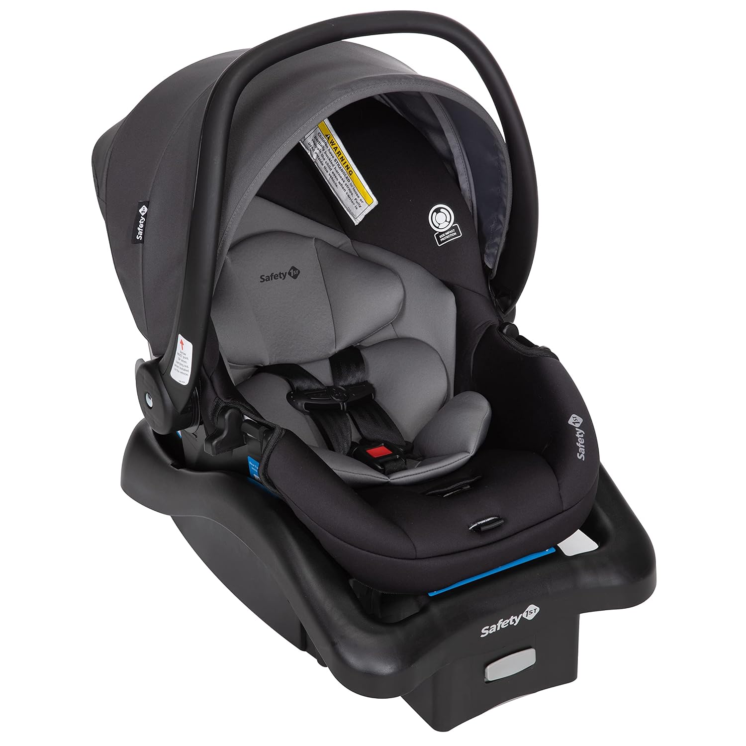 Safety 1st Smooth Ride Travel System Stroller and OnBoard FLX Infant Car Seat, Newborn to Toddler Baby Combo, Easy-Install, Large Canopy, Ample Storage, Foldable, Rear-Facing 4-30 lbs, Monument