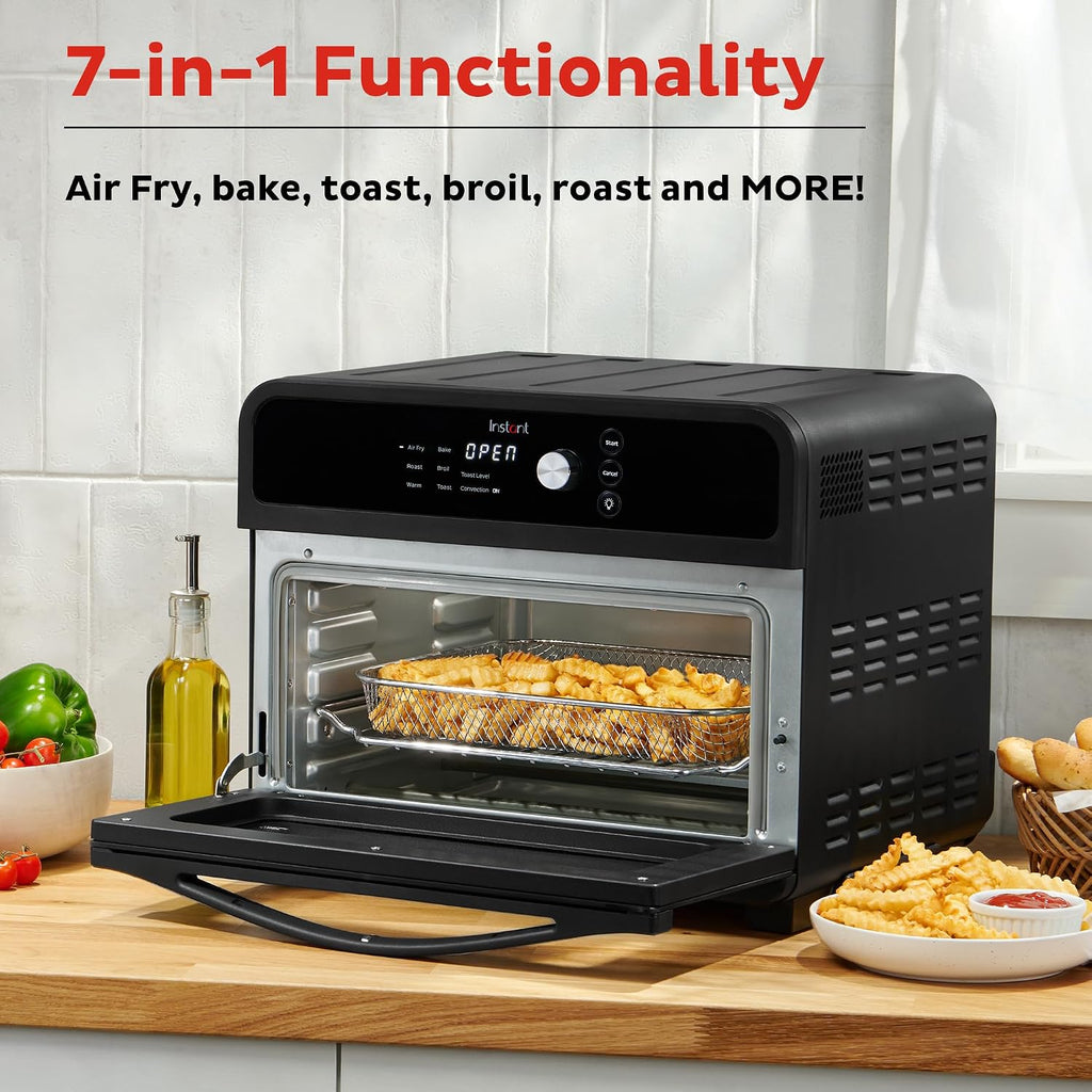 Instant Pot Omni 19QT/18L Toaster Oven Air Fryer, 7-in-1 Functions, Fits 12' Pizza, Crisps, Broils, Bakes, Roasts, Toasts, Warms, Convection, 100+ In-App Recipes, from the Makers of Instant Pot, Black