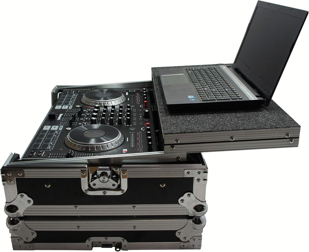 Harmony Audio HCNS6IILT Flight Glide Laptop Stand DJ Custom Case Compatible with Numark NS6 II